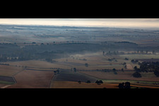 Ingolsheim in the state Bas-Rhin, France from the plane