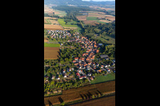 Aerial view of From the southwest in Ingolsheim in the state Bas-Rhin, France
