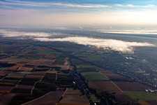 Drone image of District Schaidt in Wörth am Rhein in the state Rhineland-Palatinate, Germany
