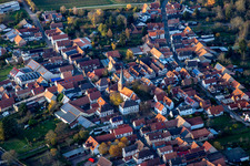 Kirchstr in the district Heuchelheim in Heuchelheim-Klingen in the state Rhineland-Palatinate, Germany