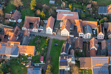 Main street from the south in the district Heuchelheim in Heuchelheim-Klingen in the state Rhineland-Palatinate, Germany