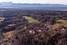 Castle and Chapel of the Immaculate Conception in Eurasburg in the state Bavaria, Germany