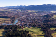 From the northwest in Bad Tölz in the state Bavaria, Germany