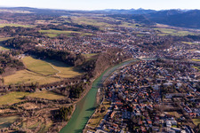 Isar in Bad Tölz in the state Bavaria, Germany