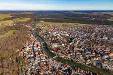 From the south in Wolfratshausen in the state Bavaria, Germany