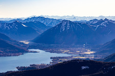 Aerial photograpy of From the northwest in the district Holz in Tegernsee in the state Bavaria, Germany