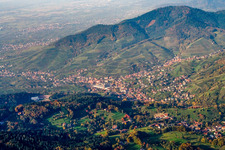 From the southwest in the district Untertal in Bühlertal in the state Baden-Wuerttemberg, Germany