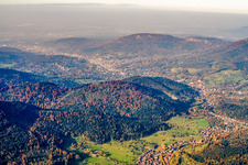 City from the south in Baden-Baden in the state Baden-Wuerttemberg, Germany