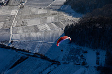 Leinsweiler in the state Rhineland-Palatinate, Germany seen from above