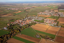 From the southwest in the district Dammheim in Landau in der Pfalz in the state Rhineland-Palatinate, Germany