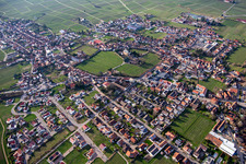 From the southeast in Edesheim in the state Rhineland-Palatinate, Germany