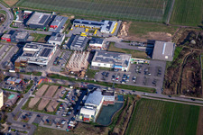Aerial view of DECATHLON in Neustadt an der Weinstraße in the state Rhineland-Palatinate, Germany