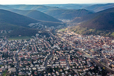 From the southeast in Neustadt an der Weinstraße in the state Rhineland-Palatinate, Germany