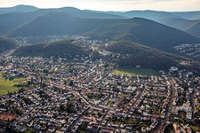 View of the town from the east in Neustadt an der Weinstraße in the state Rhineland-Palatinate, Germany