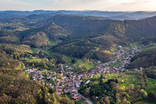 From the northeast in Schwanheim in the state Rhineland-Palatinate, Germany