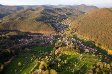 From the southwest in Spirkelbach in the state Rhineland-Palatinate, Germany