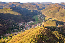 Main Street in Wilgartswiesen in the state Rhineland-Palatinate, Germany