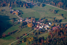 From the southwest in the district Freiolsheim in Gaggenau in the state Baden-Wuerttemberg, Germany