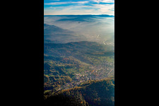 Oblique view of District Michelbach in Gaggenau in the state Baden-Wuerttemberg, Germany