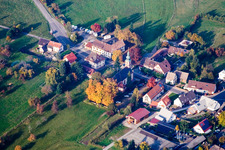 Church of Maria Hilf Moosbronn in the village center in the district Freiolsheim in Gaggenau in the state Baden-Wuerttemberg, Germany