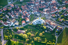 Aerial view of Southern Palatinate Terraces in the district Gleiszellen in Gleiszellen-Gleishorbach in the state Rhineland-Palatinate, Germany