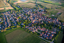 Aerial view of From the north in Impflingen in the state Rhineland-Palatinate, Germany