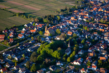 St. Michael's Church and Cemetery in Insheim in the state Rhineland-Palatinate, Germany