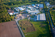 Große Ahlmühle industrial area from the north in Rohrbach in the state Rhineland-Palatinate, Germany