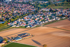 Aerial view of New development area in Kandel in the state Rhineland-Palatinate, Germany
