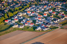 Aerial photograpy of New development area in Kandel in the state Rhineland-Palatinate, Germany