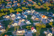 Aerial view of Rose and Lilac Path in Kandel in the state Rhineland-Palatinate, Germany