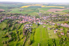 Aerial photograpy of Gros-Réderching in the state Moselle, France