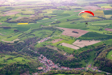 Paraglider in Lengelsheim in the state Moselle, France