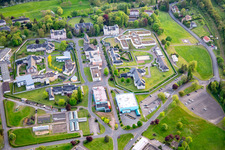 Specialized Hospital Center in the district Blauberg in Saargemünd in the state Moselle, France from above