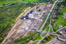 Rue Ernest Solvay industrial estate in Willerwald in the state Moselle, France