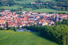 River weir of the Saar in Sarralbe in the state Moselle, France