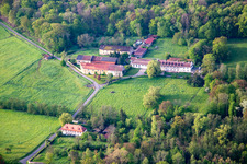 Aerial view of Chateau Bonnefontaine in Altwiller in the state Bas-Rhin, France