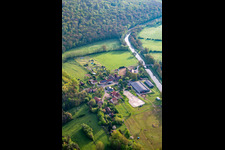 Aerial photograpy of Parc Nature de Cheval in Neuweyerhof in Altwiller in the state Bas-Rhin, France