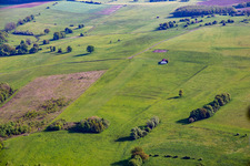 Aerial view of L'Oiseau Blanc ULM Platform in Achen in the state Moselle, France