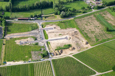 Development of commercial area in Klingenmünster in the state Rhineland-Palatinate, Germany