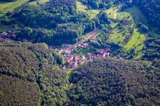 Drone recording of District Blankenborn in Bad Bergzabern in the state Rhineland-Palatinate, Germany