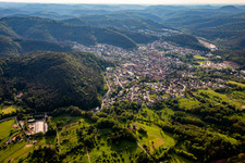 From the southeast in Hauenstein in the state Rhineland-Palatinate, Germany