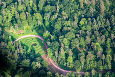 Trifelsruhe natural burial site in Wernersberg in the state Rhineland-Palatinate, Germany