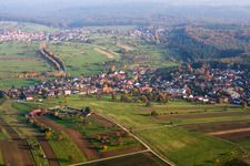Village view in the district Schluttenbach in Ettlingen in the state Baden-Wuerttemberg, Germany