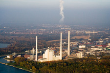 EnBW power plant in the district Daxlanden in Karlsruhe in the state Baden-Wuerttemberg, Germany
