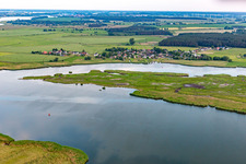 View from Peenemünde in the district Hollendorf in Kröslin in the state Mecklenburg-Western Pomerania, Germany