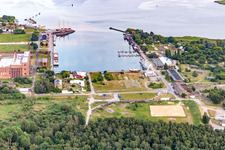 Peenemünde Harbor in Peenemünde in the state Mecklenburg-Western Pomerania, Germany