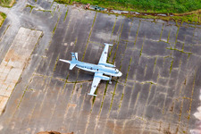 Twin-engine naval aircraft at Peenemünde Airport in Peenemünde in the state Mecklenburg-Western Pomerania, Germany