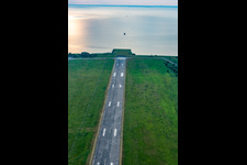 Approach light in the Baltic Sea for taxiway 13 at Peenemünde Airport in Peenemünde in the state Mecklenburg-Western Pomerania, Germany