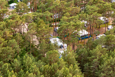 Dune Camp Karlshagen in Karlshagen in the state Mecklenburg-Western Pomerania, Germany from above